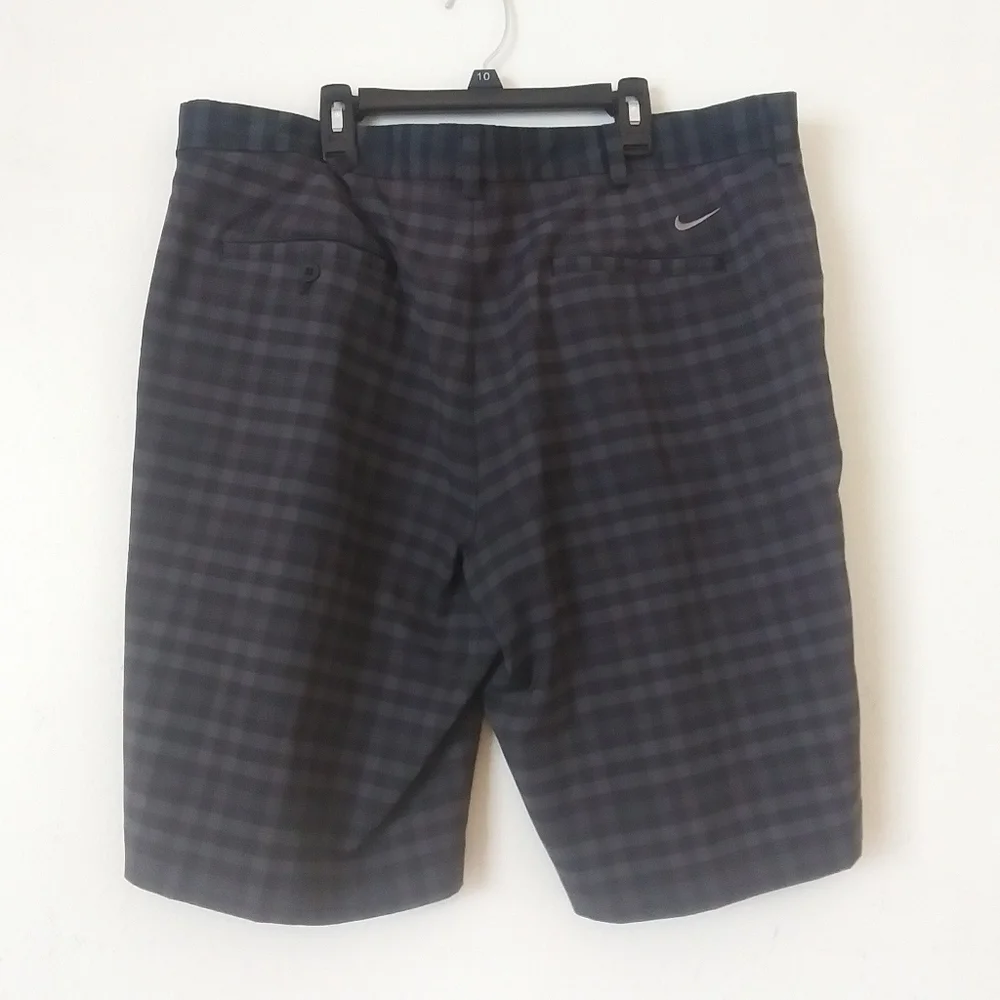 Nike Golf Men's Shorts, Grey Plaid, 38 waist